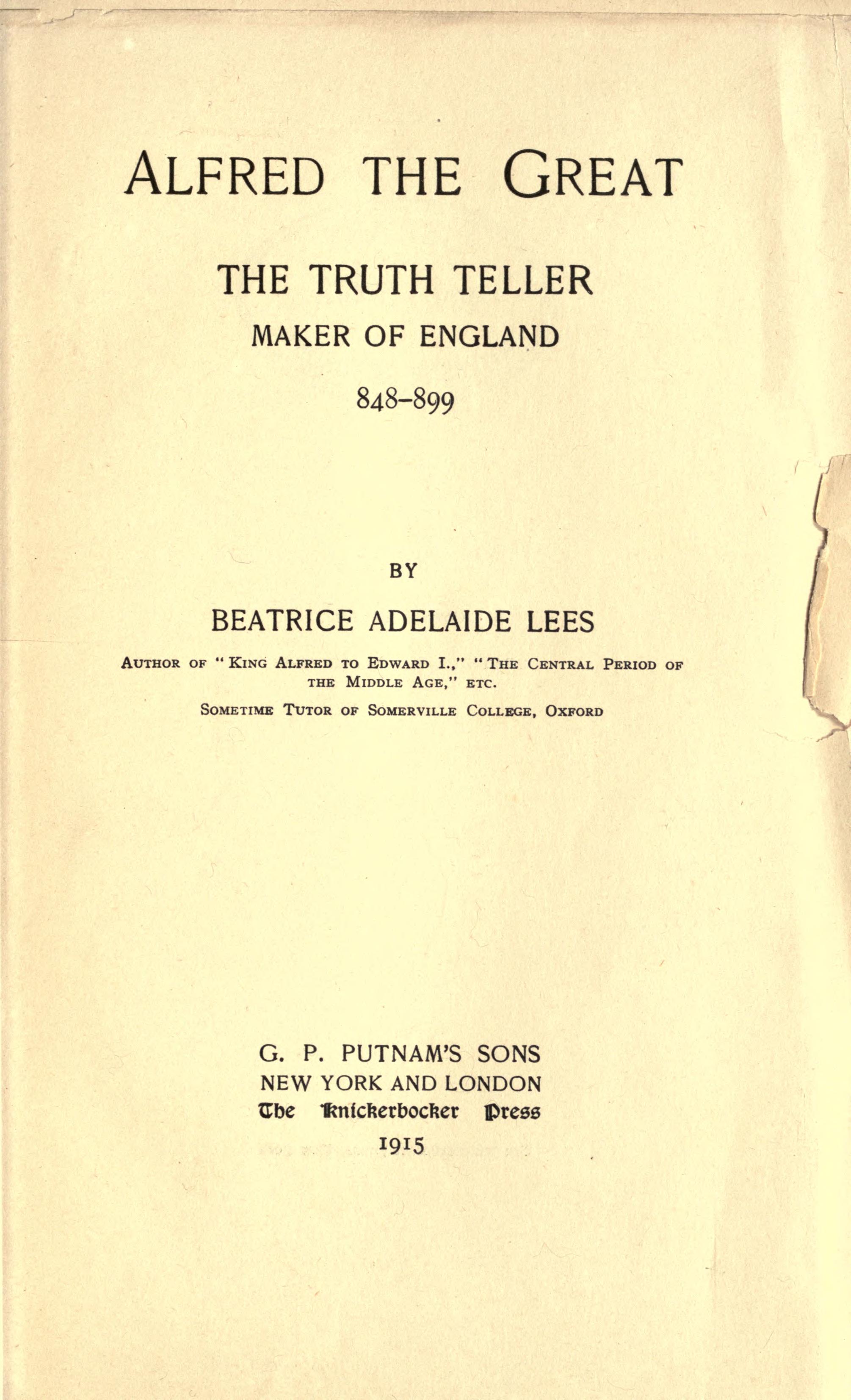 Alfred the Great cover